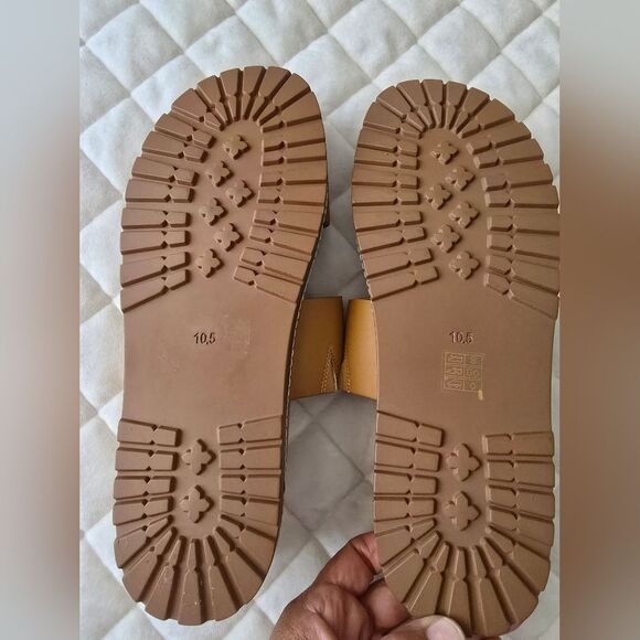 Madewell The Charley Double-Strap Slide Sandal Size 10.5 In Dessert Camel - Picture 9 of 10